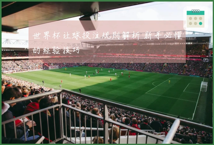 世界杯让球投注规则解析 新手必懂的经验技巧